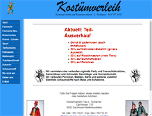 Tablet Screenshot of kostuemverkauf.ch